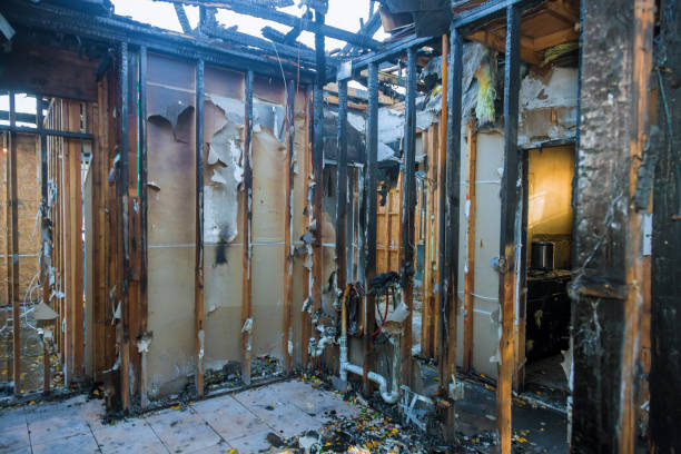 Professional Emergency Fire Cleanup technician working in Middletown, CA